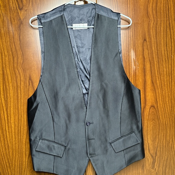 Carlo Pignatelli Other - Elegant Black Pinstripe Men's Vest